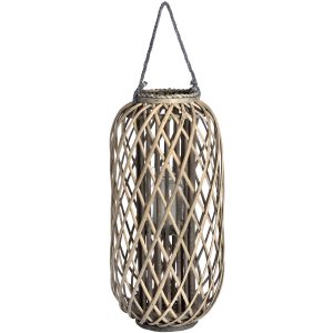 Large Standing Wicker Lantern 3