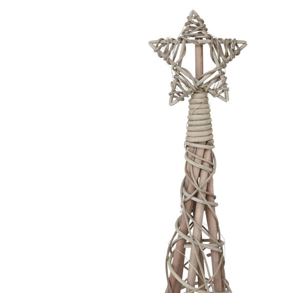 Led Wicker Christmas Tree With Star 4
