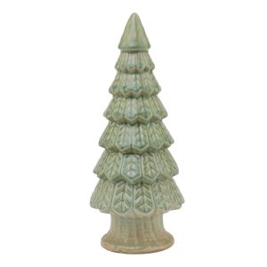 Light Green Ceramic Fir Tree With Base 3