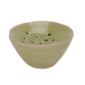 Light Green Ceramic Flower Frog 5