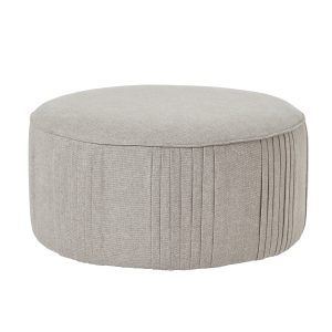 Lily Swivel Ottoman In Oatmeal Twill 4