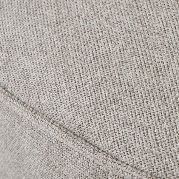 Lily Swivel Ottoman In Oatmeal Twill