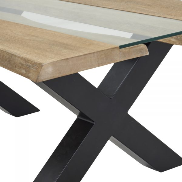 Live Edge Collection Light Acacia River Coffee Table 2