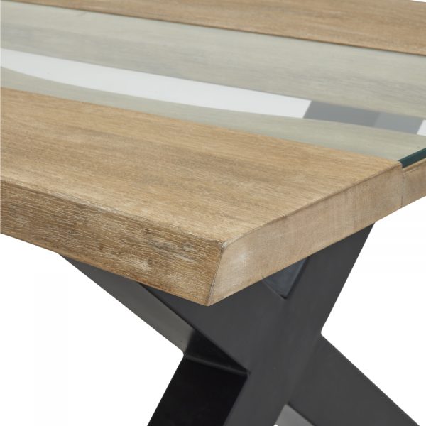 Live Edge Collection Light Acacia River Coffee Table 4