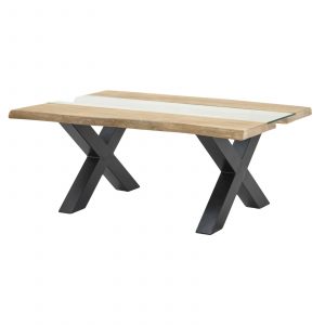 Live Edge Collection Light Acacia River Coffee Table 5