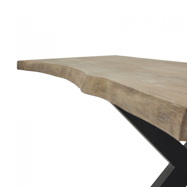 Live Edge Collection Light Acacia River Dining Table 2