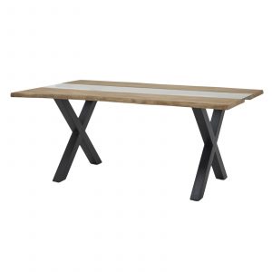 Live Edge Collection Light Acacia River Dining Table 5