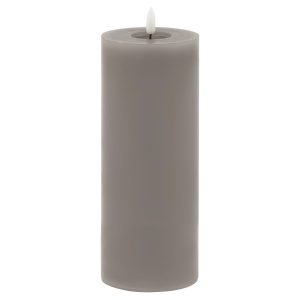 Luxe Collection Melt Effect 35x9 Grey Led Wax Candle 3