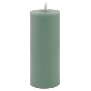 Luxe Collection Melt Effect 35x9 Sage Led Wax Candle 3