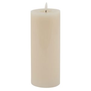 Luxe Collection Melt Effect 35x9 Taupe Led Wax Candle 3