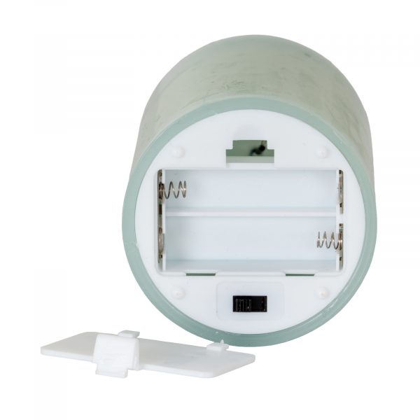 Luxe Collection Melt Effect 3x6 Sage Led Wax Candle