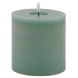 Luxe Collection Melt Effect 5x5 Sage Led Wax Candle 3
