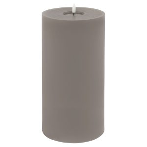 Luxe Collection Melt Effect 6x12 Grey Led Wax Candle 3