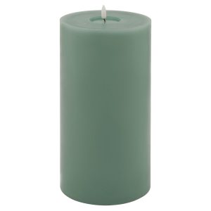 Luxe Collection Melt Effect 6x12 Sage Led Wax Candle 3