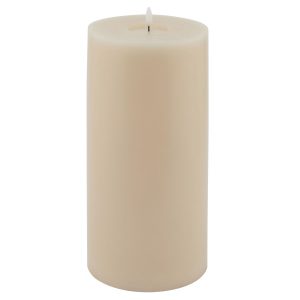 Luxe Collection Melt Effect 6x12 Taupe Led Wax Candle 3