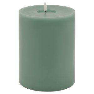 Luxe Collection Melt Effect 6x8 Sage Led Wax Candle 3