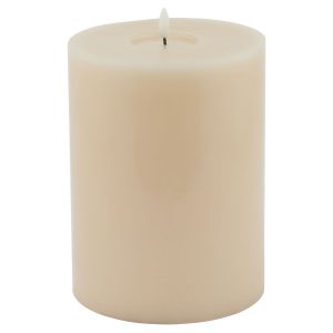 Luxe Collection Melt Effect 6x8 Taupe Led Wax Candle 3