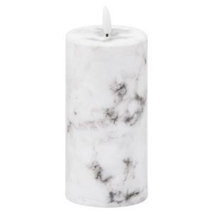 Luxe Collection Natural Glow 3x6 Marble Effect Led Candle 3