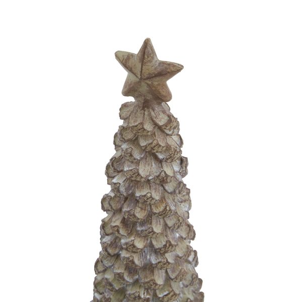 Medium Beige Cedar Tree With Star 2