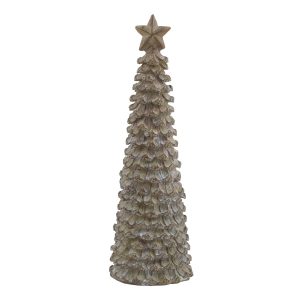 Medium Beige Cedar Tree With Star 3