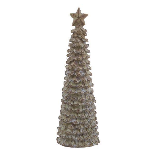 Medium Beige Cedar Tree With Star 3
