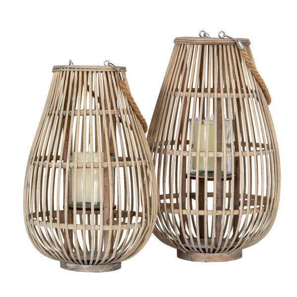 Medium Ellipse Lantern With Glass Holder