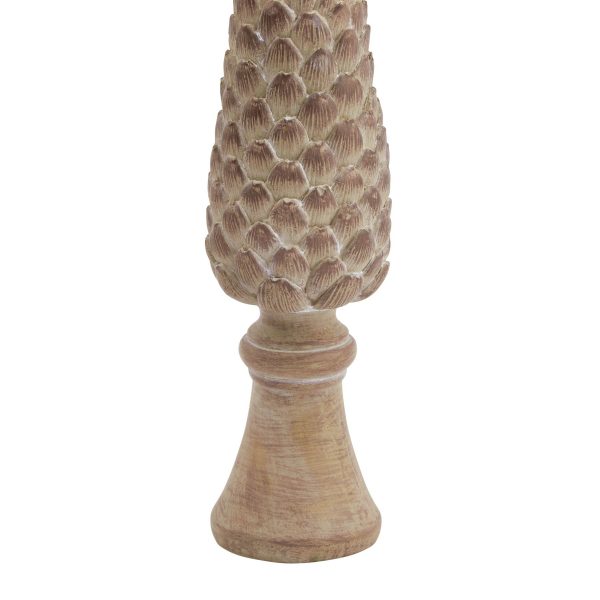 Medium Pinecone Sculpture On Base 2