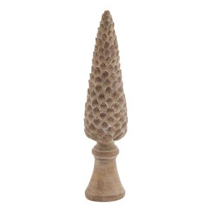 Medium Pinecone Sculpture On Base 4
