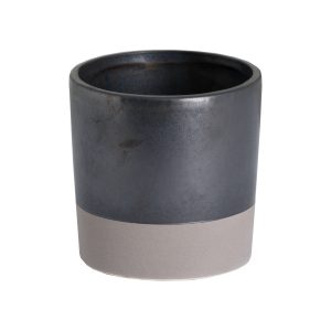 Metallic Grey Ceramic Planter 3