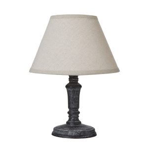 Palmyra Column Table Tamp With Linen Shade 4