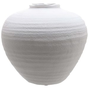 Regola Large Matt White Ceramic Vase 5