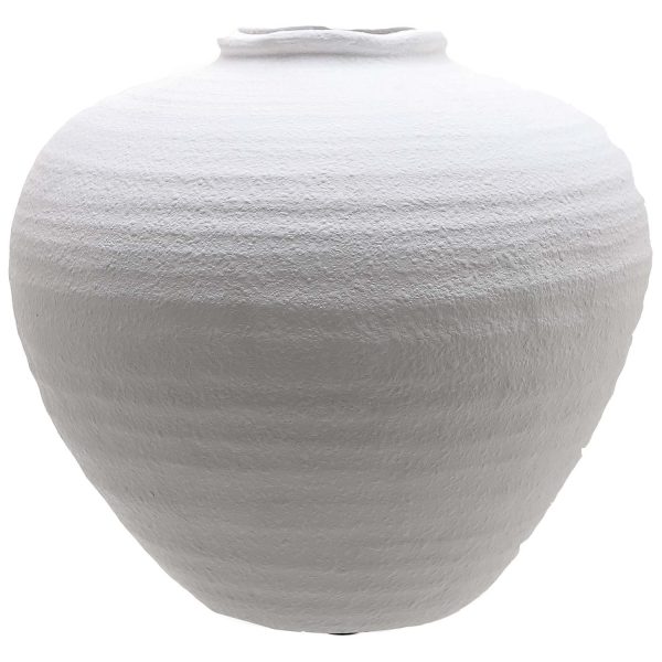 Regola Large Matt White Ceramic Vase 5