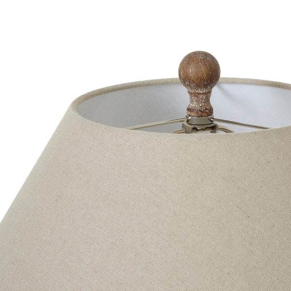 Saturn Table Lamp With Linen Shade 4