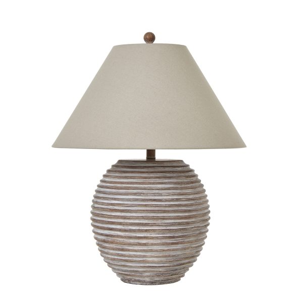 Saturn Table Lamp With Linen Shade 5