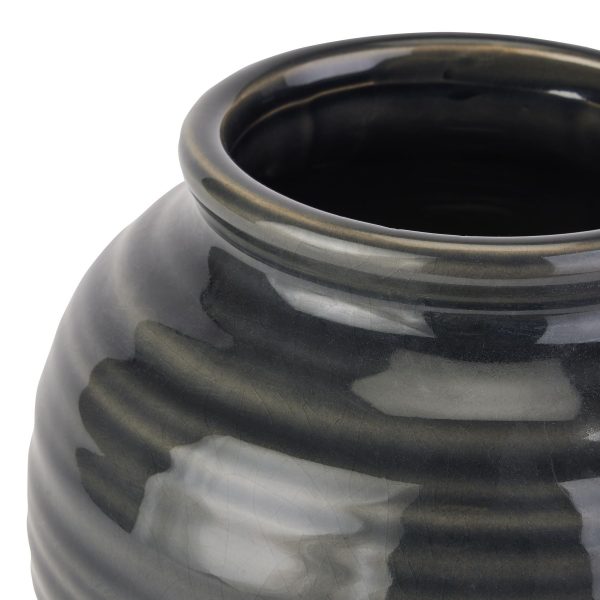 Seville Collection Navy Squat Vase 2