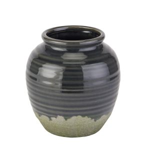 Seville Collection Navy Squat Vase 3