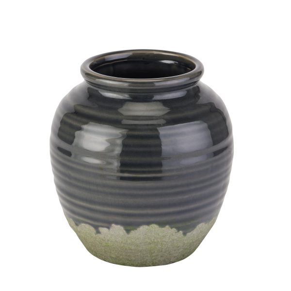 Seville Collection Navy Squat Vase 3