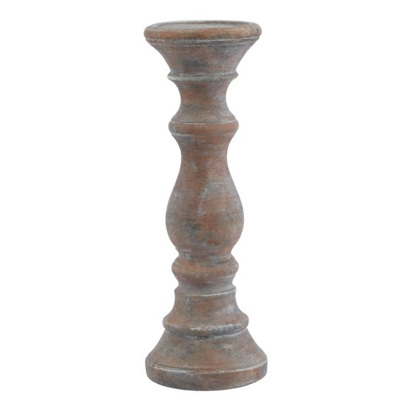 Siena Brown Column Candle Holder 3