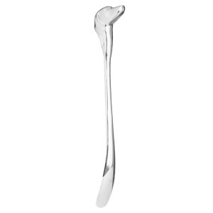 Silver Nickel Dog Head Detail Shoe Horn 5