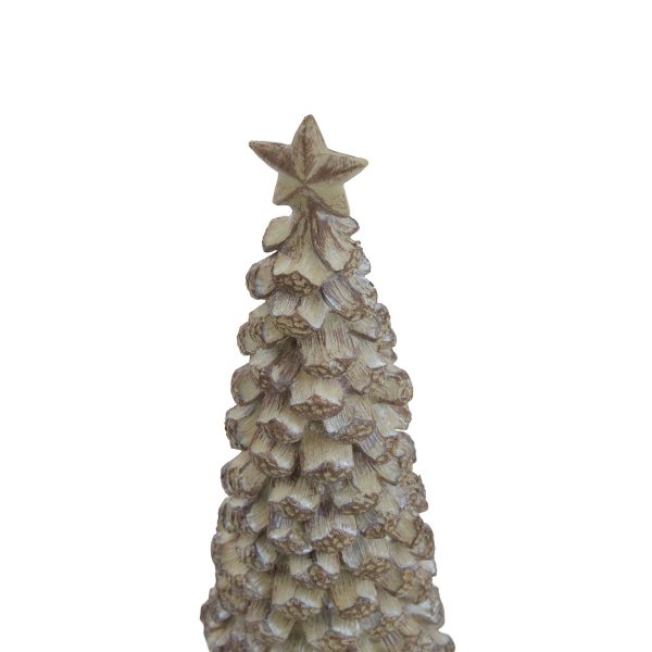 Small Beige Cedar Tree With Star 2