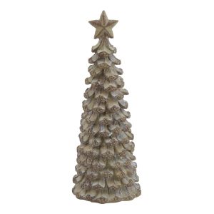 Small Beige Cedar Tree With Star 3