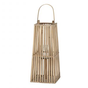 Small Silo Wicker Lantern With Glass Holder 5