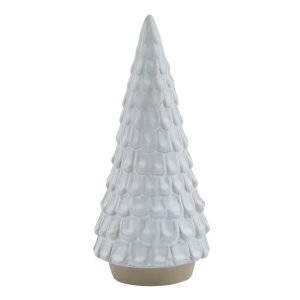 Snowy Ceramic Spruce Tree 3