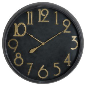 Soho Brass And Black Large Clock 4