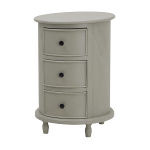 The Camden Collection 3 Drawer Round Side Table 2