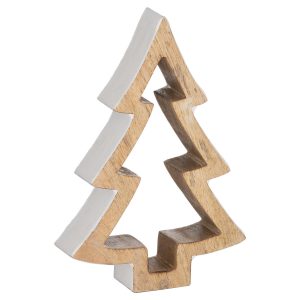 The Noel Collection Snowy Standing Wooden Tree 3