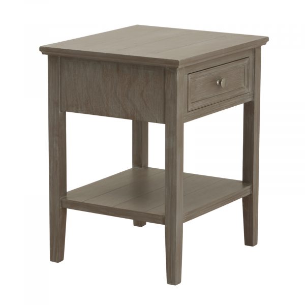 The Serene Collection One Drawer Side Table 4