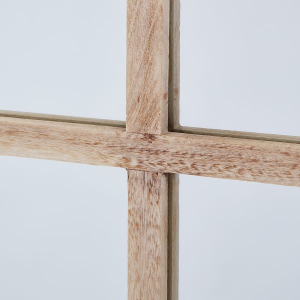 Washed Wood Large Window Mirror 2