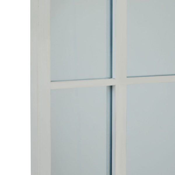 White Large Arched Window Mirror 2