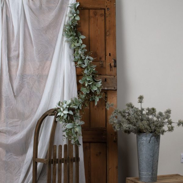 Winter Garland With Lambs Ear And Wax Flower 3